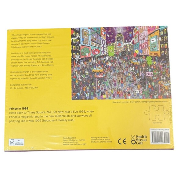 Where's Prince 1999 New Years Eve Times Square NYC 500 pc Jigsaw Puzzle Sealed - Picture 6 of 7